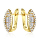 New Trendy AAA+ Cubic Zirconia Eye Shape Exquisite Stud Earrings - The Jewellery Supermarket
