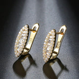 New Trendy AAA+ Cubic Zirconia Eye Shape Exquisite Stud Earrings - The Jewellery Supermarket