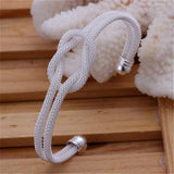 Nice Silver Colour Fashion Charm 925 Stamped Bracelets Bangles - The Jewellery Supermarket
