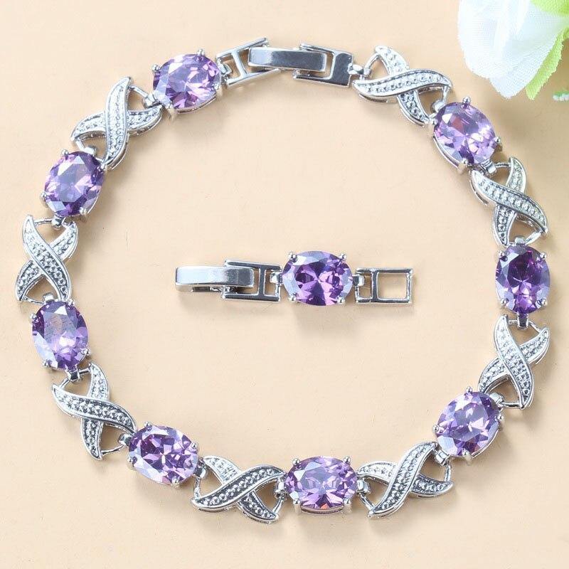Outstanding 925 Silver AAA+ Cubic Zirconia Crystals Bracelet - The Jewellery Supermarket