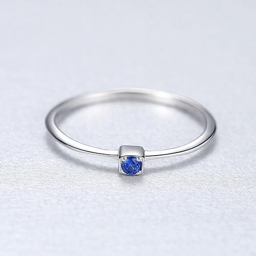 Pretty 925 Sterling Silver Ring with Green Blue Red Topaz Rings For Women - The Jewellery Supermarket