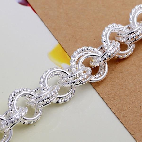 Pretty Silver Color Charm Circle Bracelet- Best Online Prices - The Jewellery Supermarket