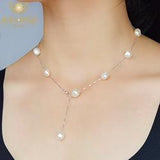 Real Pure 925 Sterling Silver Pearl Pendant - Best Online Prices - The Jewellery Supermarket