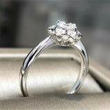 Romantic Flower Design High Quality Shiny AAA+ Cubic Zirconia Diamonds Elegant Ring - The Jewellery Supermarket
