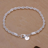 Silver Colour Unisex Hand Chain Bracelet - The Jewellery Supermarket