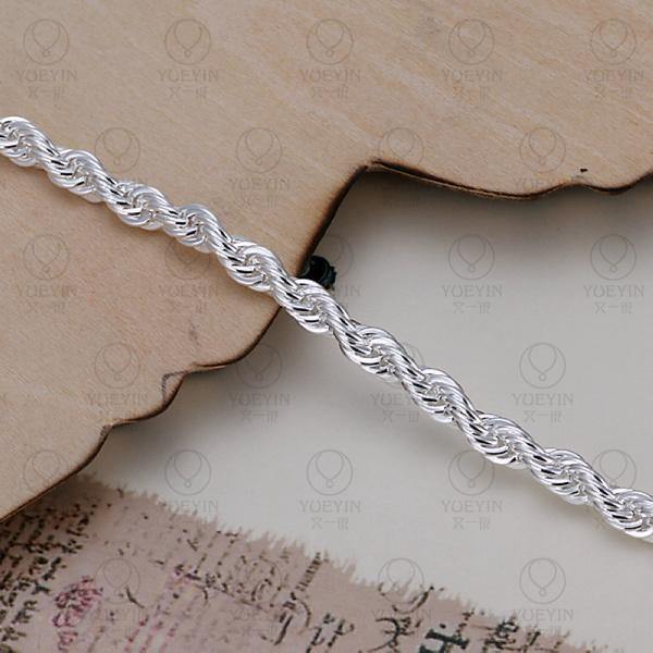 Silver Colour Unisex Hand Chain Bracelet - The Jewellery Supermarket