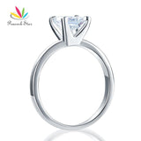 Super 1 Ct. Princess Cut Simulated Lab Diamond Solitaire Wedding Anniversary Engagement Ring - The Jewellery Supermarket