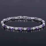 Superb AAA+ Cubic Zirconia Diamonds and Crystals 925 Sterling Silver Charm Bracelets - The Jewellery Supermarket