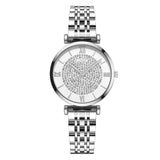 Top Brand Fashion Diamond Ladies Quartz Watch Steel Luxury Crystal Women Bracelet Watches - The Jewellery Supermarket
