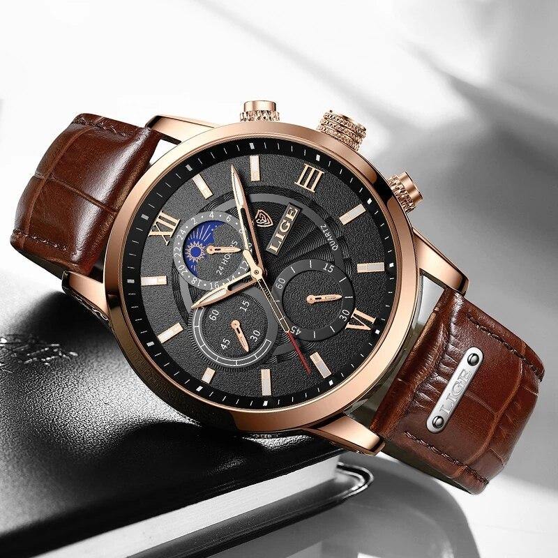 Top Brand Luxury Wrist Watch Leather Quartz Sports Waterproof Sports Watch - The Jewellery Supermarket
