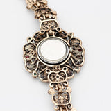 Vintage Flower Quartz Watch Round Women's Bracelet - The Jewellery Supermarket