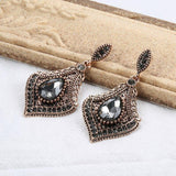 Vintage Grey Crystal Ethnic Antique Gold Color Jewellery - The Jewellery Supermarket