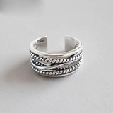 Vintage Large Ring in 925 Sterling Silver- Best Online Prices - The Jewellery Supermarket