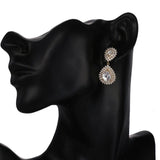 Vintage Shiny AAA+ Cubic Zirconia Diamonds Water Drop Earrings - The Jewellery Supermarket