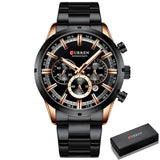 NEW MENS WATCHES - Top Brand Full Steel Waterproof Chronograph Luxury Sports Quartz Watches - The Jewellery Supermarket