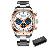 NEW MENS WATCHES - Top Brand Full Steel Waterproof Chronograph Luxury Sports Quartz Watches - The Jewellery Supermarket