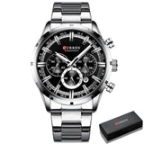 NEW MENS WATCHES - Top Brand Full Steel Waterproof Chronograph Luxury Sports Quartz Watches - The Jewellery Supermarket