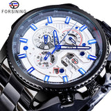 Top Brand Luxury Military Sport Three Dial Calendar Stainless Steel Wrist Watches - The Jewellery Supermarket