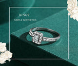 NEW ARRIVAL AAAA Quality Simulated Diamonds Rectangle Fine Ring - The Jewellery Supermarket