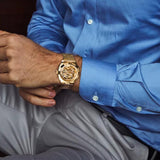 NEW - Luxury Men Golden Luminous Hands Skeleton Transparent Retro Watch - The Jewellery Supermarket