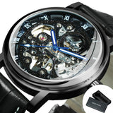 Top Brand Luxury Mechanical Transparent Golden Case Skeleton Watch for Men - The Jewellery Supermarket