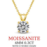 Impressive 6.5mm 1CT High Quality Moissanite Diamonds Necklace For Women - Bridal Fine Jewellery - The Jewellery Supermarket