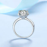 Amazing 1CT 2CT 3D Flower Design High Quality Moissanite Diamonds Rings - Promise Jewellery - The Jewellery Supermarket