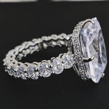 Luxury Princess Cut AAA+ Cubic Zirconia designer Engagement Ring - The Jewellery Supermarket