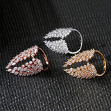 Boho Bohemian Wings Feather Adjustable Ring Silver Color Gold Rose Gold Fashion Jewelry - The Jewellery Supermarket