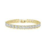 DAZZLING Luxury Zirconia Crystal Gold Color Fashion Jewelry Tennis Bracelet for Women - The Jewellery Supermarket