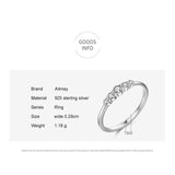 NEW - Exquisite AAAA Quality Simulated Diamonds Stackable Geometric Design Round Fine Ring - The Jewellery Supermarket