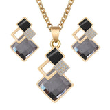 New Design Fashion Crystal Pendants Necklace Earrings Sets for Women Jewelry Set - The Jewellery Supermarket