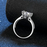 3 Carat Round Brilliant High Quality Moissanite Diamonds Solitaire Rings Wedding Rings - Fine Rings - The Jewellery Supermarket