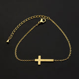 BEST OFFER Jesus Cross Stainless Steel Chain Christian Crucifix Charming Bracelets For Women - Religious Jewellery - The Jewellery Supermarket