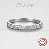 NEW - Classic AAAA Quality Simulated Diamonds Geometric Stackable Fine Ring - The Jewellery Supermarket