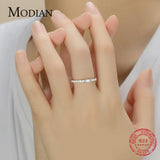 Elegant Silver Sterling Classic Charm AAA+ Zirconia Diamonds Rings - The Jewellery Supermarket