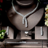 NEW - Splendid Classical High Quality AAA+ Cubic Zirconia Diamonds Jewellery Set - The Jewellery Supermarket