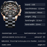 New Men Casual Sports Watch - Top Brand Luxury Waterproof Date Chronograph Stainless Steel Watch - The Jewellery Supermarket