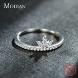 Charming Silver Crown Full AAA+ Cubic Zirconia Engagement Ring - The Jewellery Supermarket