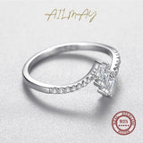 Top Quality Trapezoidal Clear AAAA Quality Simulated Diamonds Charm Ring - The Jewellery Supermarket