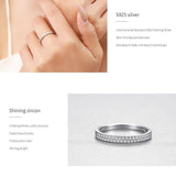 NEW - Classic AAAA Quality Simulated Diamonds Geometric Stackable Fine Ring - The Jewellery Supermarket
