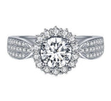 QUALITY RINGS Best Selling Luxury Round AAA+ Cubic Zirconia Diamonds Ring - The Jewellery Supermarket