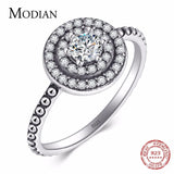 New Solid 925 Sterling Silver Ring - Sparkling Vintage Rings AAAA Simulated Diamonds Jewellery For Women