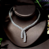 NEW - Splendid Classical High Quality AAA+ Cubic Zirconia Diamonds Jewellery Set - The Jewellery Supermarket