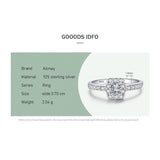 NEW ARRIVAL AAAA Quality Simulated Diamonds Rectangle Fine Ring - The Jewellery Supermarket