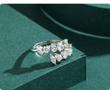 NEW Dazzling Geometric AAAA Quality Simulated Diamonds Adjustable Luxury Ring - The Jewellery Supermarket