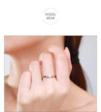 NEW - Rectangle Shiny and transparent Classic Luxury AAAA Quality Simulated Diamonds Fine Ring - The Jewellery Supermarket