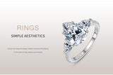 NEW - Luxury 5ct Pear Shaped AAAA Quality Simulated Diamonds Fine Ring - The Jewellery Supermarket