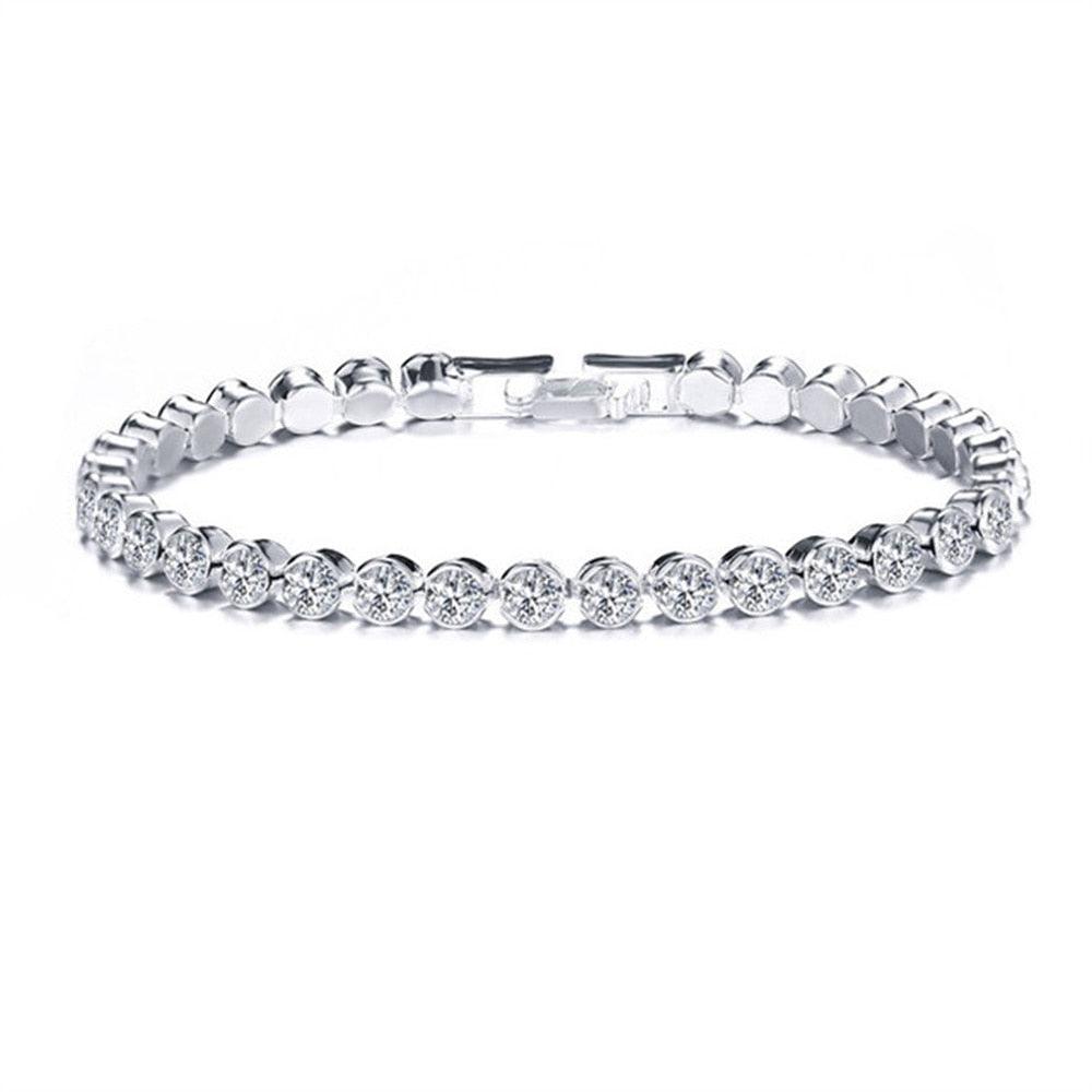 SUPERB Trendy AAA+ Cubic Zirconia Simulated Diamonds Tennis Bracelets Square Oval Zircon Bracelets - The Jewellery Supermarket