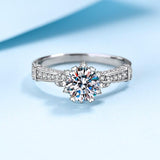 100% High Quality Moissanite Diamonds Engagement Rings -1CT GRA Certified Lab Damond Wedding Rings